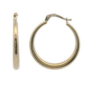 Creole Graduated Gold Hoop Earrings