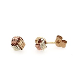 Yellow Gold: Knot Studs