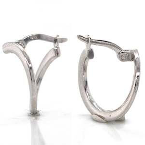 Spiral hoop earrings