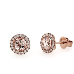 Round Halo Studs 0.20ct TDW