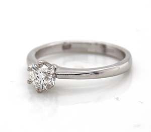 6-Claw Diamond Solitaire Ring