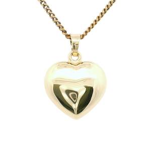 Polished Puffed Heart Pendant