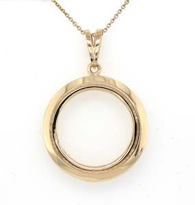 Round Beveled Full Sovereign Pendant Mount