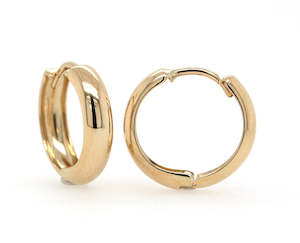 Gold Huggie Earrings 11mm