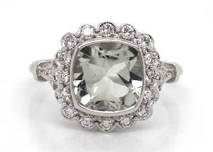 Square Cluster Deco Dress Ring