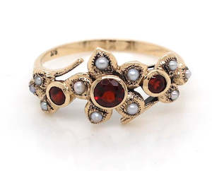 Antique Style Flower Dress Ring