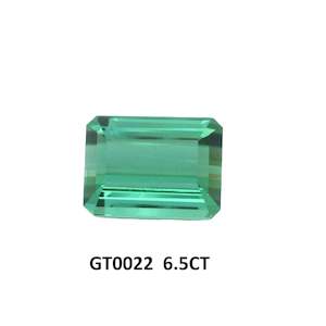 Green Tourmaline Radiant Step Cut 6.5ct