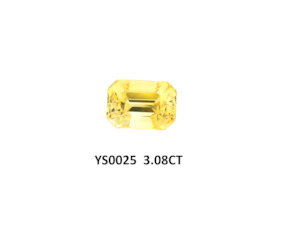 Vivid Yellow Sapphire Octagon Step 3.08ct