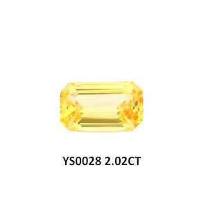 Vivid Yellow Sapphire Octagon Step 2.02ct