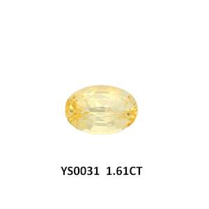 Gemstones: Yellow Sapphire Oval 1.61ct