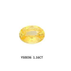 Vivid Yellow Sapphire Oval 1.16ct