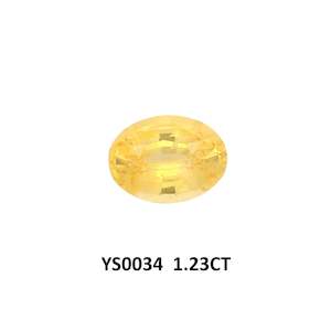 Gemstones: Yellow Sapphire Oval 1.23ct