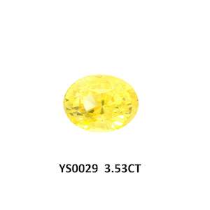 Vivid Yellow Sapphire Oval 3.41ct