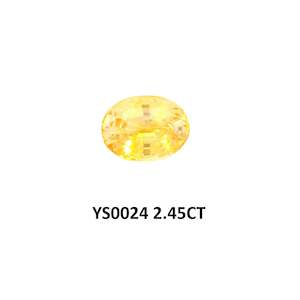 Vivid Yellow Sapphire Oval 2.45ct