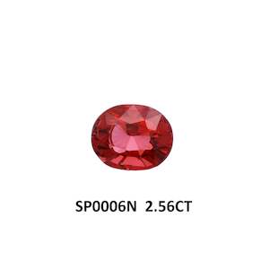 Reddish Orange Pink Spinel Oval 2.56ct