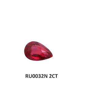 Pigeon Blood Ruby Pear 2.00ct