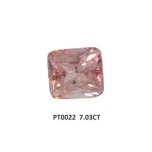 Peachy Pink Tourmaline Cushion Cut 7.03ct