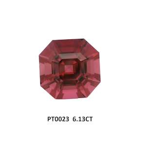 Pink Tourmaline Octagon Asscher Cut 6.13ct