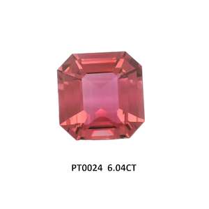 Pink Tourmaline Octagon Asscher Cut 6.04ct