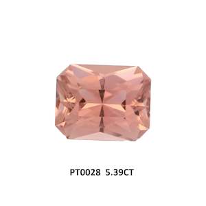 Golden Orange Pink Tourmaline Octagon Step Cut 5.39ct