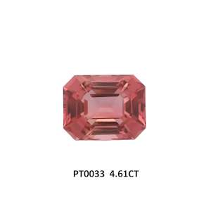 Sunset Pink Tourmaline Octagon Step Cut 4.61ct