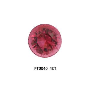 Intense Pink Tourmaline Round 4ct