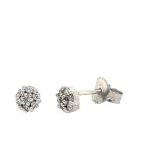 Round Cluster Studs 0.10ct TDW