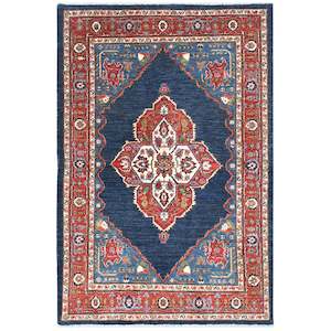 Hand-knotted Wool Small Rug 118cm x 178cm