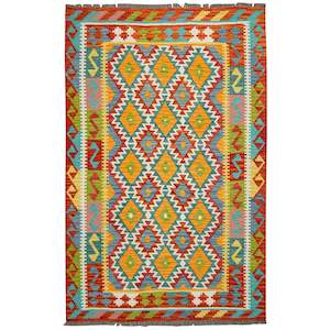 100% Wool Kilim Rug  132cm x 179cm