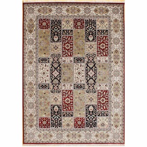 Fine Hand-knotted Wool & Silk Bakhtiari Rug 175cm x 240cm