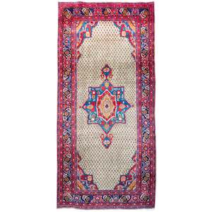 Fine Hand-knotted Wool Bijar Persian Runner 150cm x 330cm