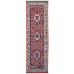 Carpet: Fine Handmade Wool & Silk Traditional Runner 82cm x 302cm