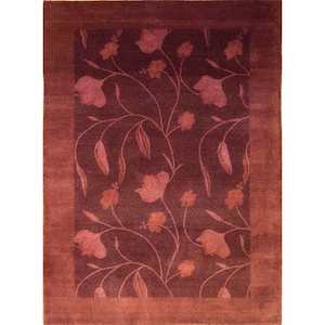 Fine Hand-knotted Wool & Silk Loribaft - Gabbeh Rug 146cm x 200cm