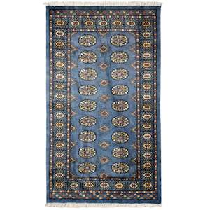 Hand-knotted Small Wool Rug 83cm x 189cm