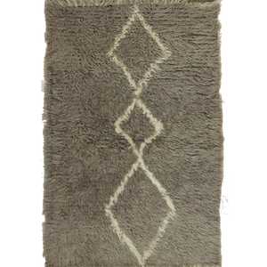 Modern 100% Wool Moroccan Small Rug 60cm x 94cm