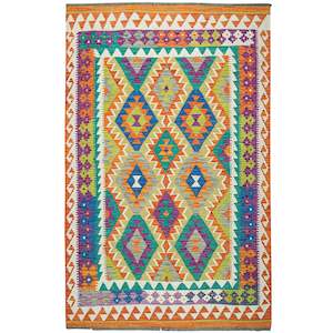 100% Wool Kilim Small Rug  157cm x 206cm