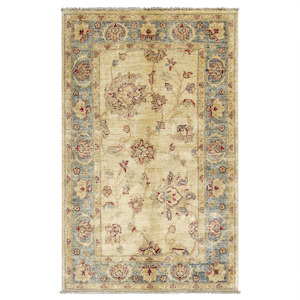 Hand-knotted Wool Ziegler Small Rug 102cm x 153cm