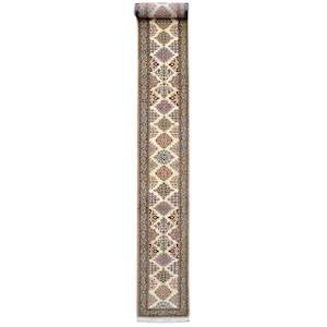 Fine Hand-knotted Wool Saruk Persian Runner 57cm x 516cm