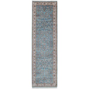 Fine Hand-knotted Wool Hallway Runner 82cm x 248cm