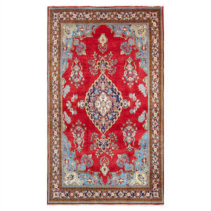 Hand-knotted Vintage Saruk Rug 220cm x 337cm