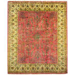 Fine Hand-knotted Wool Traditional Rug 242cm x 307cm