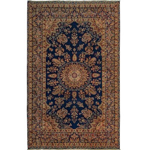 Super Fine Hand-knotted Persian Blue Saruk Rug 179cm x 271cm