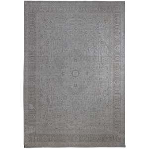 Hand-knotted Wool Vintage Persian Rug 195cm x 296cm