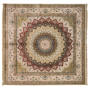 Handmade Traditional Rug 2.44cm x 2.44cm