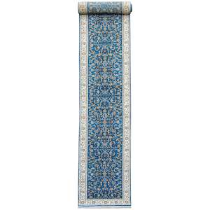 Carpet: Fine Handmade Wool & Silk Runner 79cm x 556cm