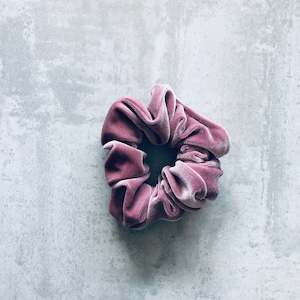 Scrunchies: Velvet Scrunchie Rose