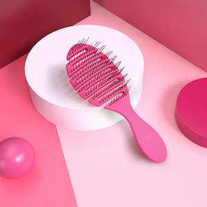 Hair Brush Combs: Detangling Brush pink oval