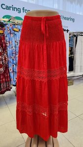 Womenswear: Red Boho Skirt or Tube Dress {Facebook Live No: 59}