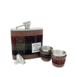 Harris Tweed Hip Flask Gift Sets