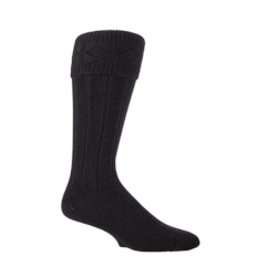 Black Kilt Socks (Hose)